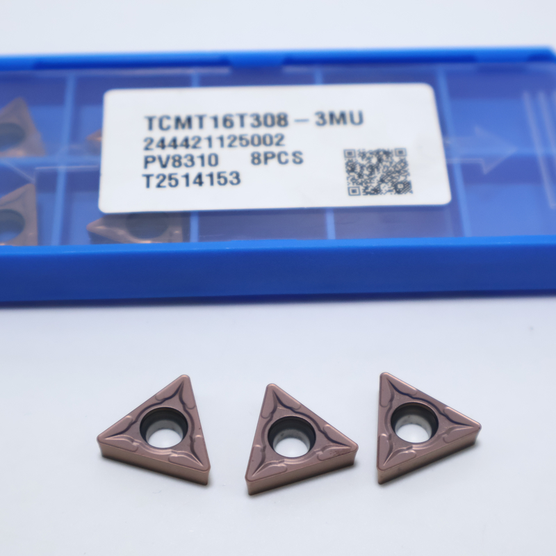 TCMT0902  TCMT1102  TCMT16T3 60° Triangle Carbide Turning Inserts for Steel Stainless Steel in 3MU chipbreaker