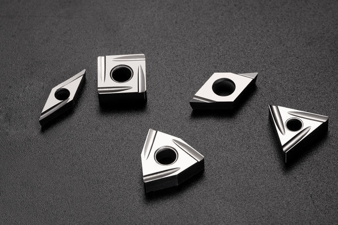 Low Cutting Force PVD Coated Inserts / Perfect Surface CNC Turning Tool Inserts Internal Turning Insert VBGT