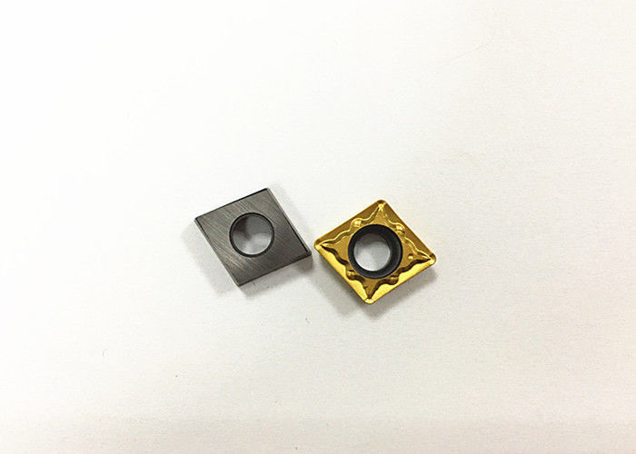 Heat Resistance Pvd Coated Inserts / Metal Ceramic Lathe Inserts Iso9001 Approval